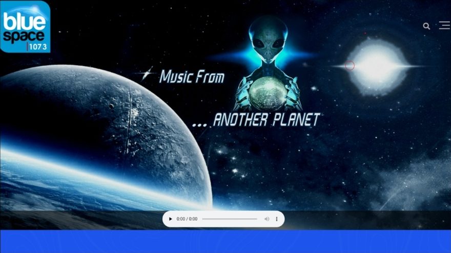 Ιστοσελίδα BlueSpace Radio 107.3